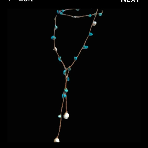 Turquoise Lariat Necklace‎ - Picture 16 of 16